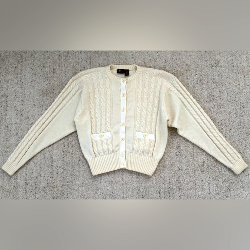 Vintage LizSport Wool Cardigan